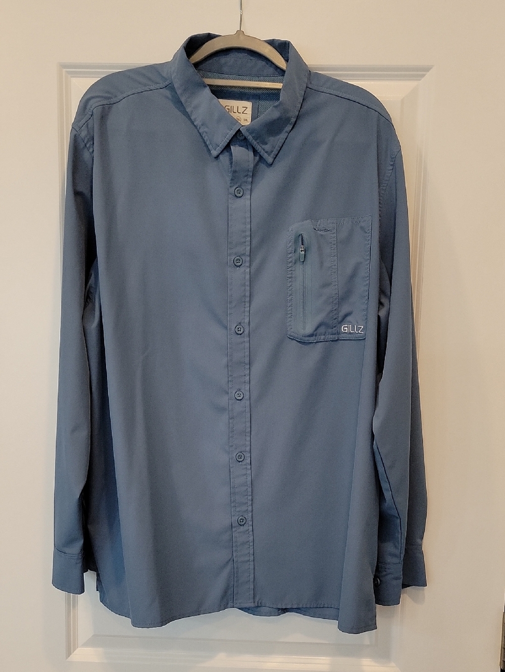 GILLZ Men's 2XL Blue Longsleeve Vented Shirt Outdoors Fishing